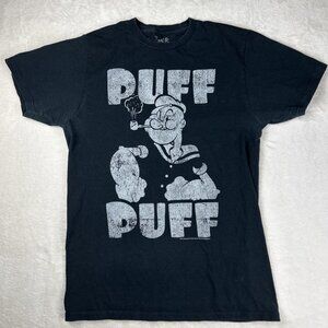 Jack Of All Trades Popeye Puff Puff Black T Shirt Men’s Size Large Tee 2012